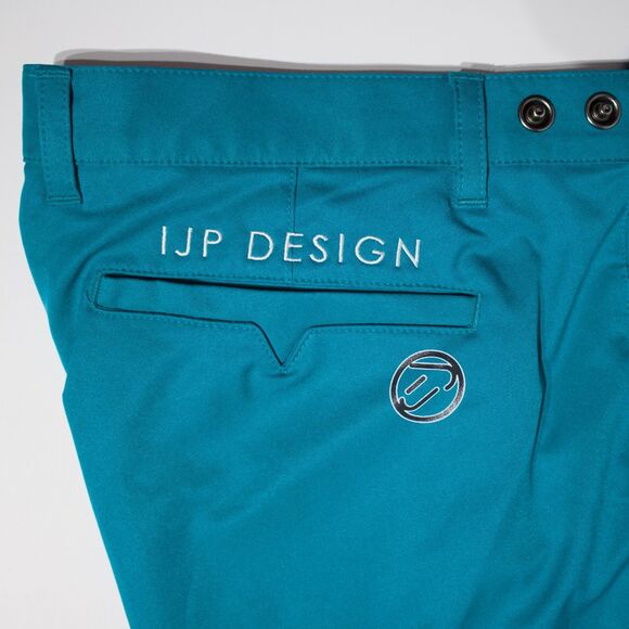 IJP Design Ian Poulter Golf Pants Teal Blue Green Adjustable Waist Men 38x34 - Picture 6 of 9